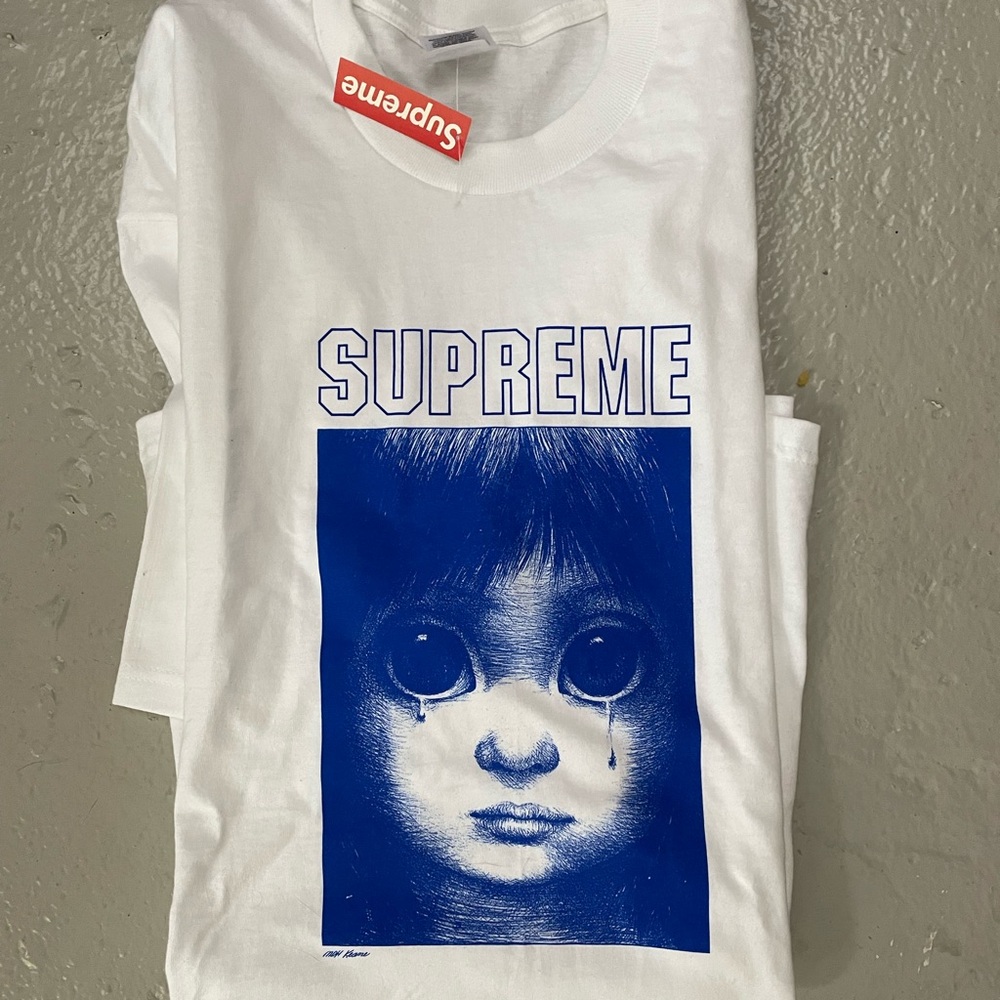 Supreme Margaret Keane teardrop white tee XL
